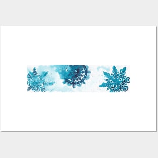 Snowflakes Posters and Art